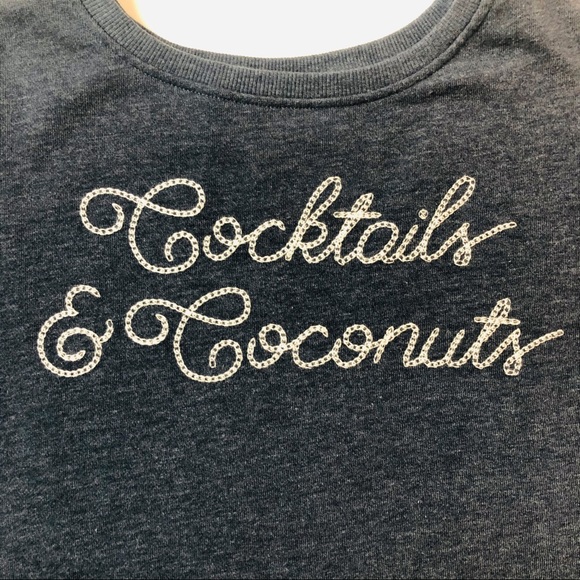 Zoe + Liv Cropped Sweatshirt Navy Size M - Picture 4 of 5